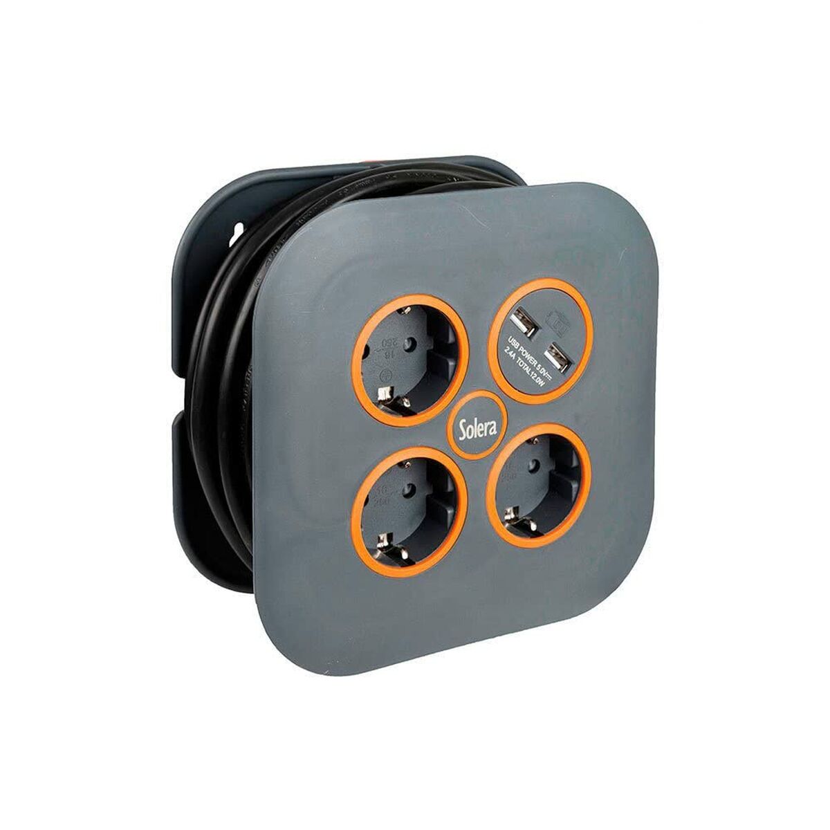 Överspänningsskydd 3 Tomas Schuko Solera 7321usb Grå (5 m) - 2