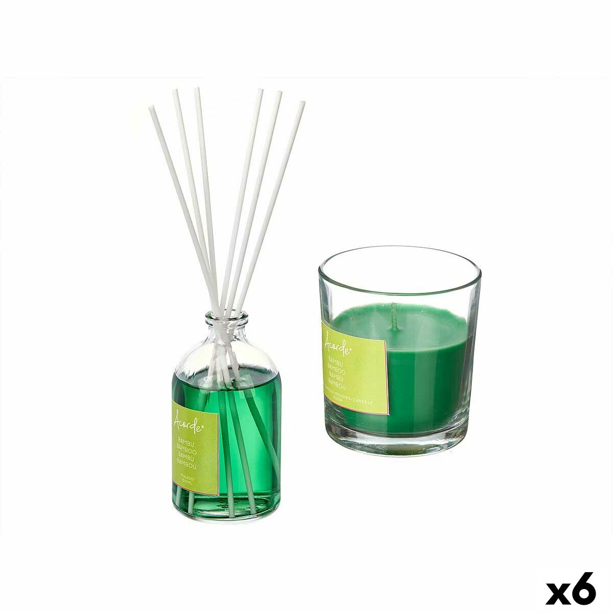 Set med luftfräschare Acorde Bambu 100 ml (6 antal)