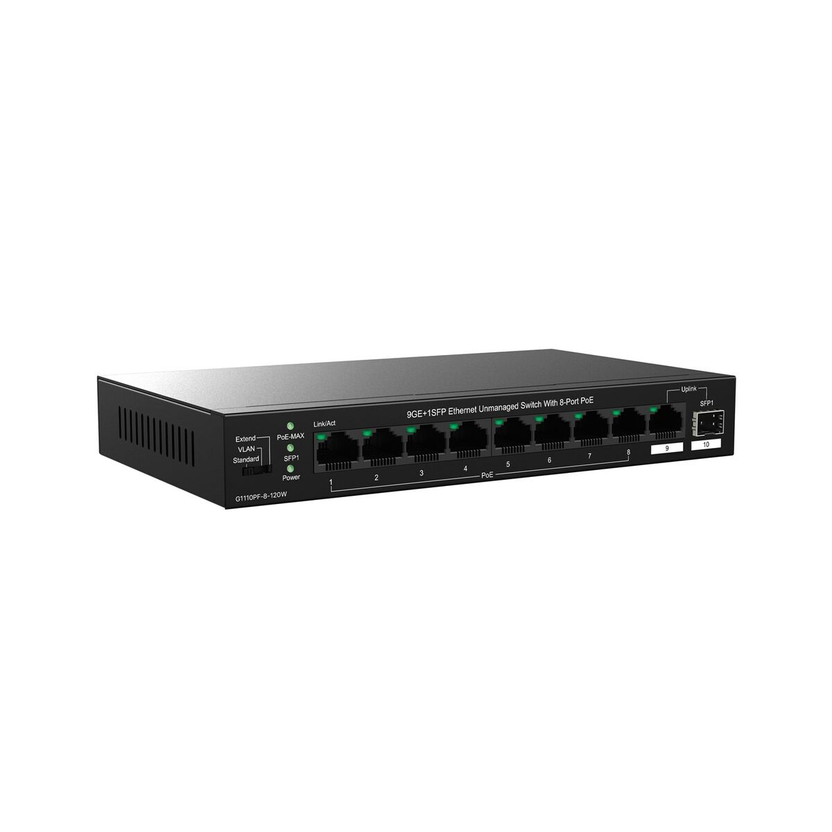 Switch Tenda TEG1110PF-8-120W - 3