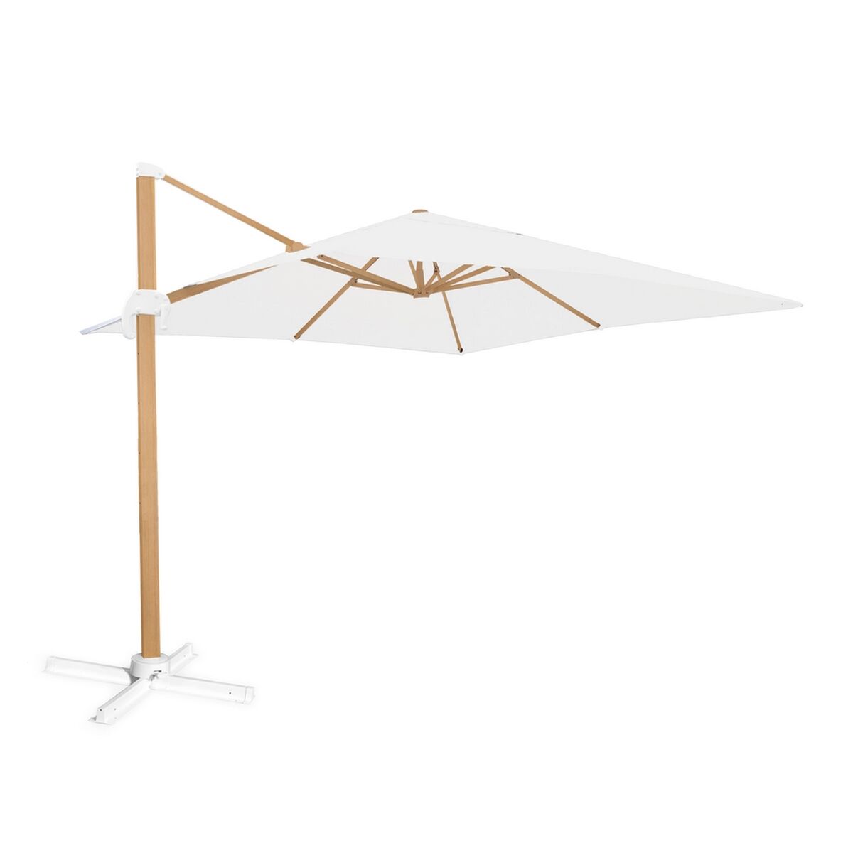 Naperny? Tiber Vit Aluminium teakträ 300 x 300 x 250 cm