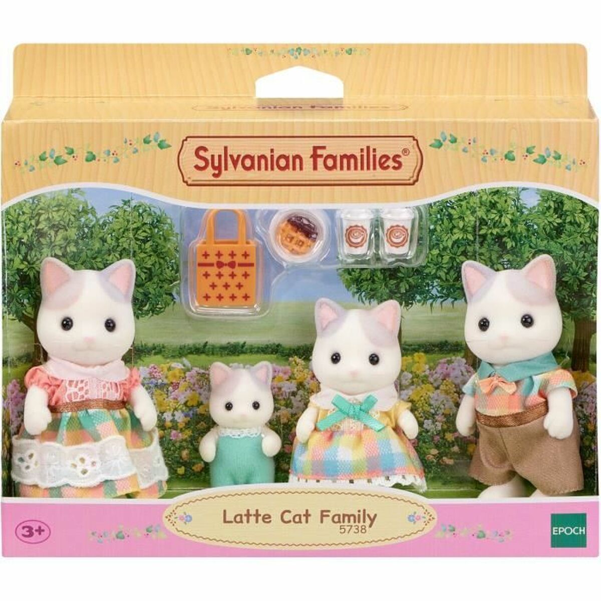 Tillbehör till dockhus Sylvanian Families 5738 Latte Cat Family - 2