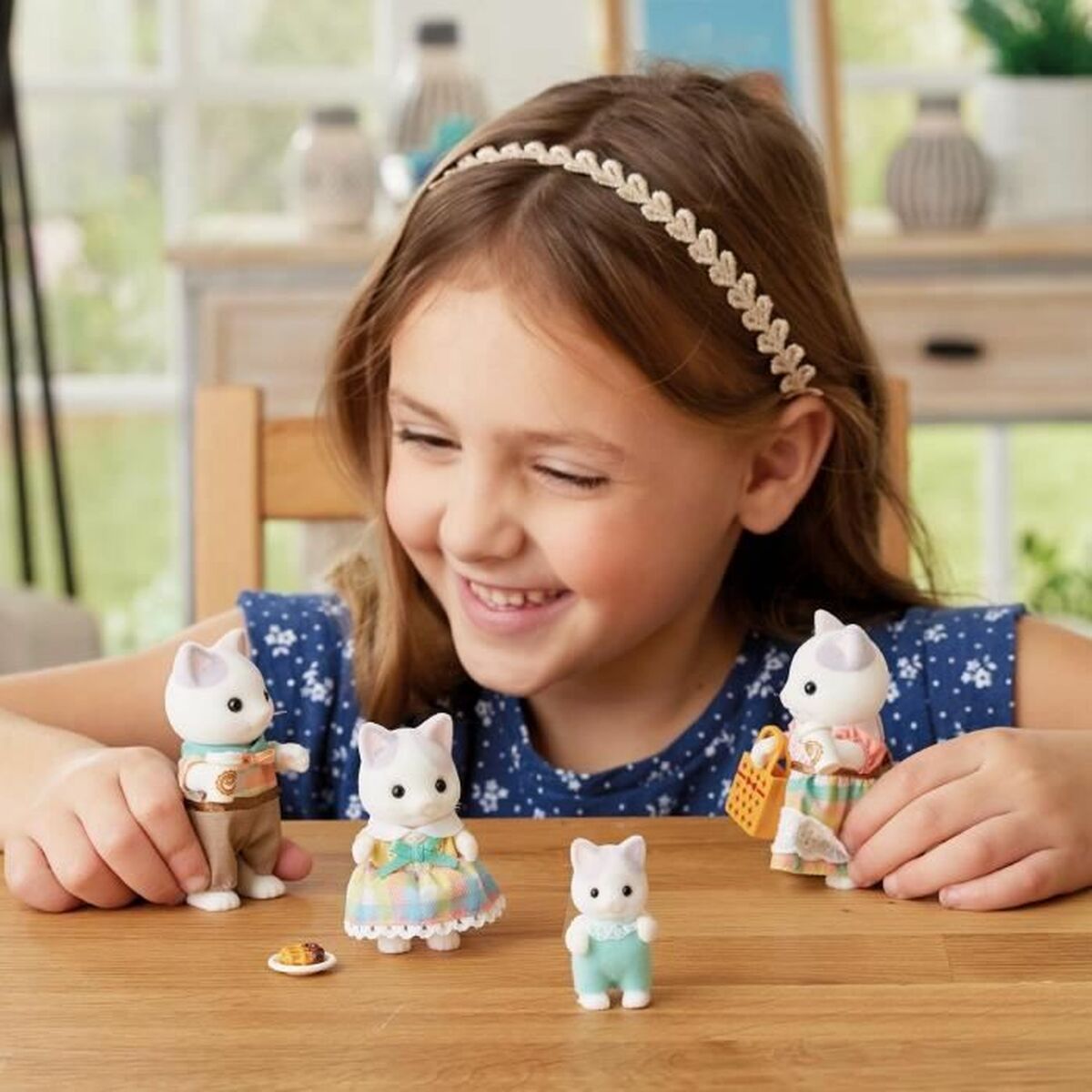 Tillbehör till dockhus Sylvanian Families 5738 Latte Cat Family - 5