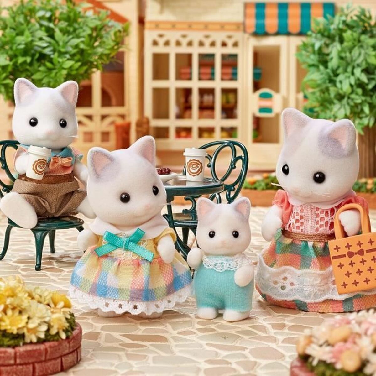 Tillbehör till dockhus Sylvanian Families 5738 Latte Cat Family - 6