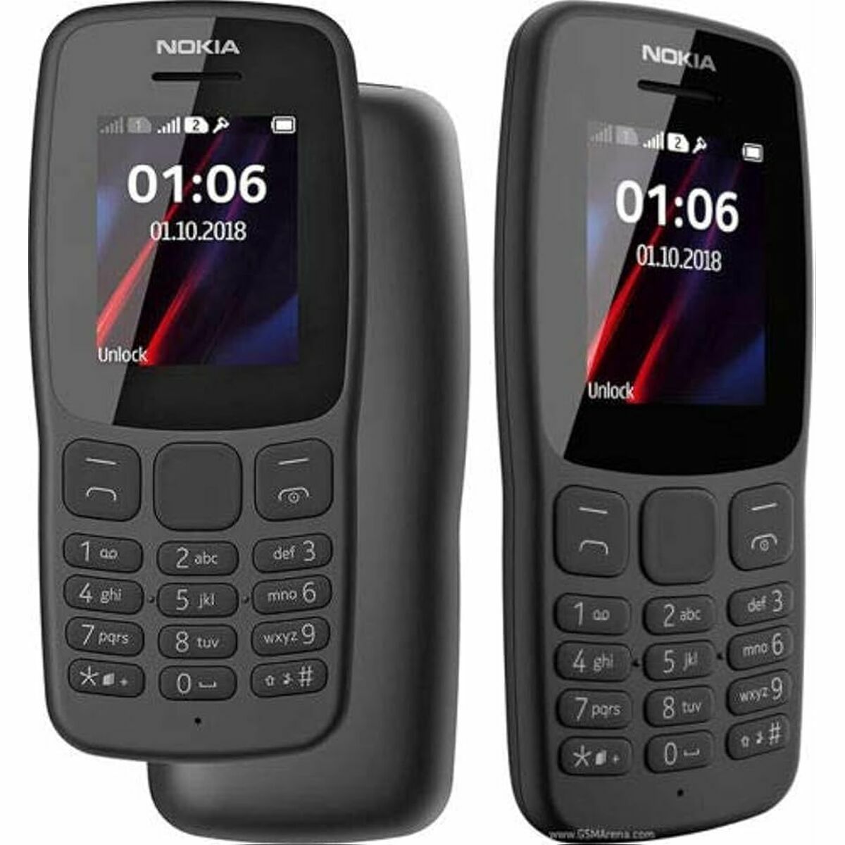 Smartphone Nokia 106 1,8" mediatek 6261d 4 MB Svart - 3