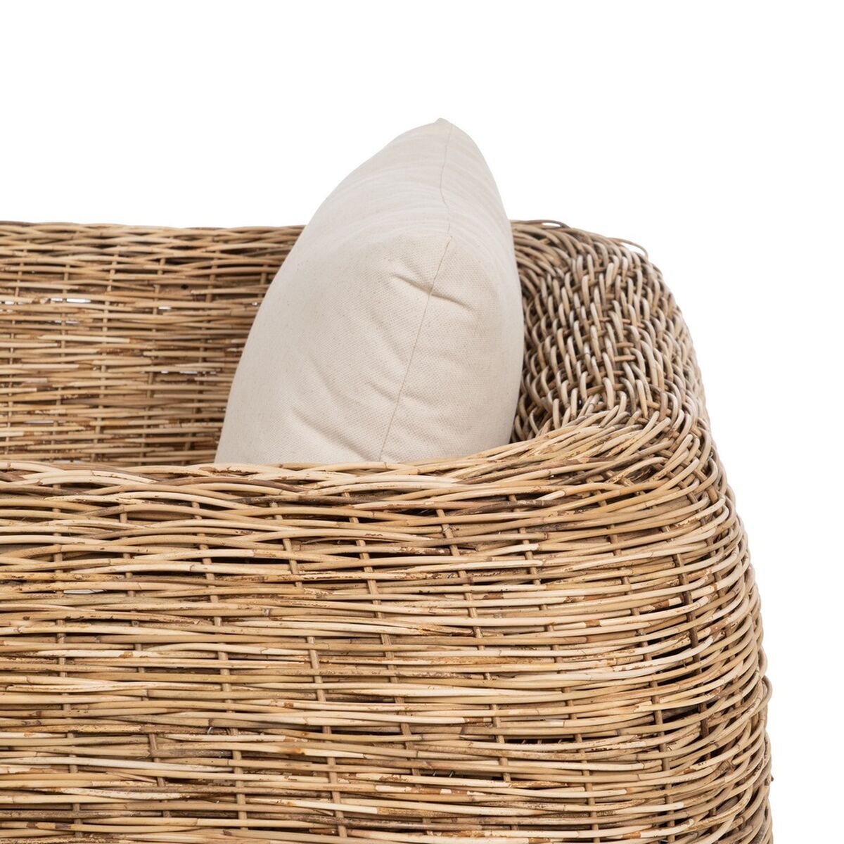 Trädgårdssoffa Naturell 111 x 97 x 63 cm - 8
