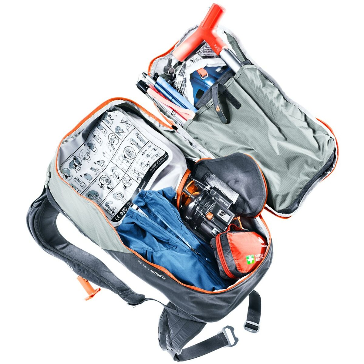 Ryggsäck för bergmiljö Deuter Alproof Lite 22 Blå Grå 22 L - 6