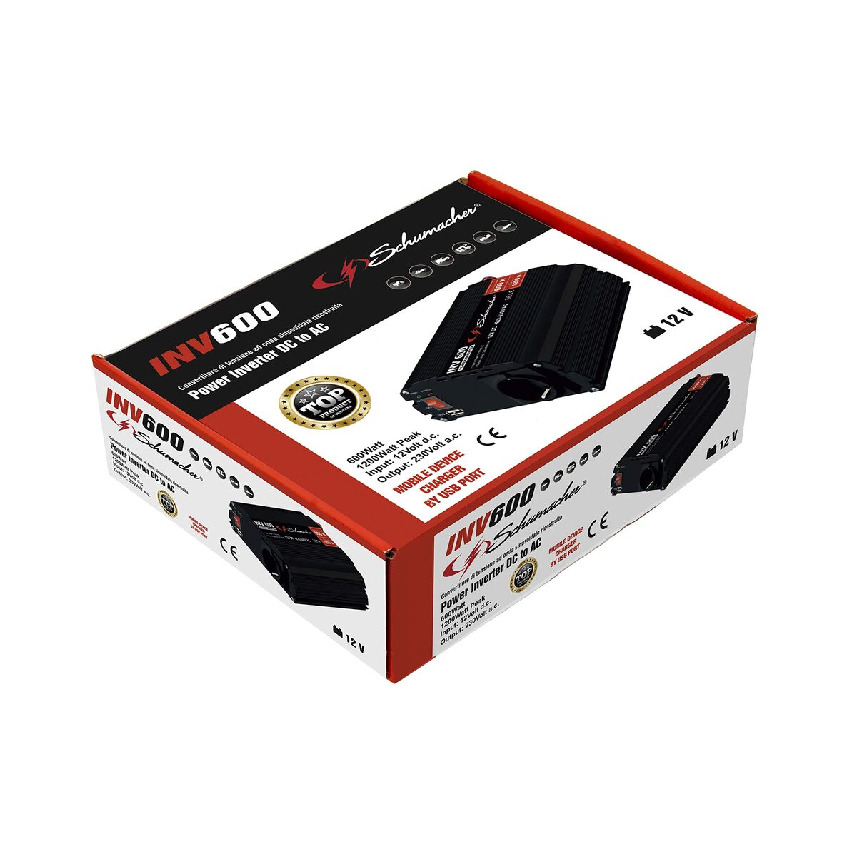 Elomvandlare Schumacher SCHS7002402 600-1200 W - 3