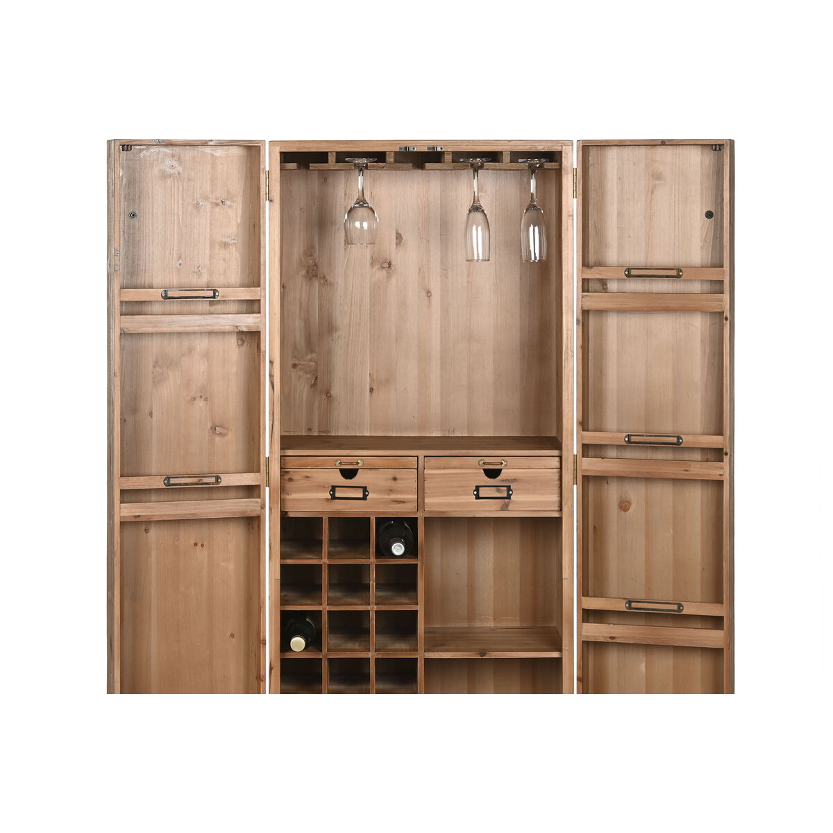 Flaskställ Home ESPRIT Brun Gran 64,5 x 45 x 146,5 cm - 5