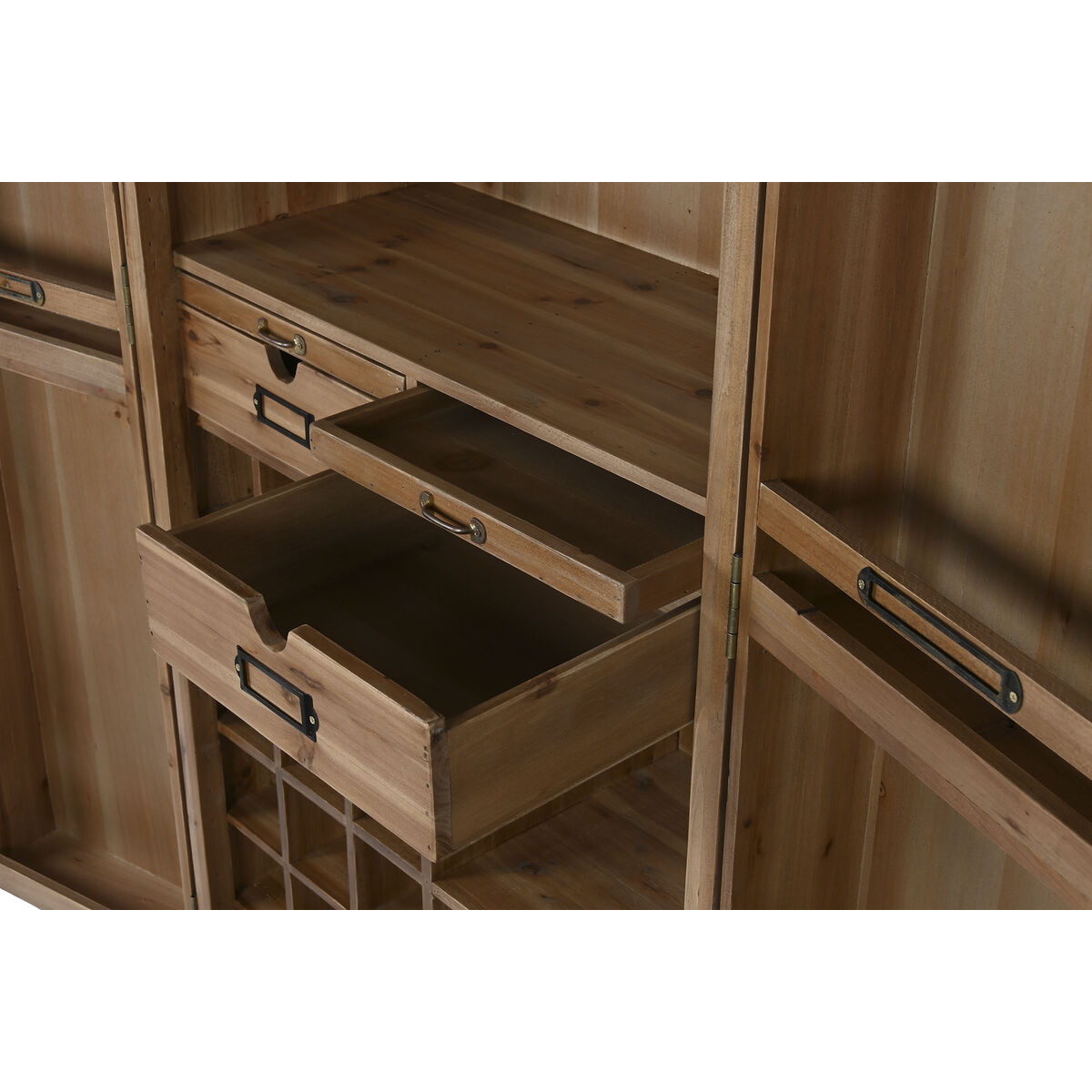 Flaskställ Home ESPRIT Brun Gran 64,5 x 45 x 146,5 cm - 4