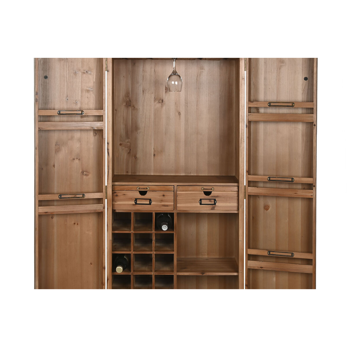 Flaskställ Home ESPRIT Brun Gran 64,5 x 45 x 146,5 cm - 6