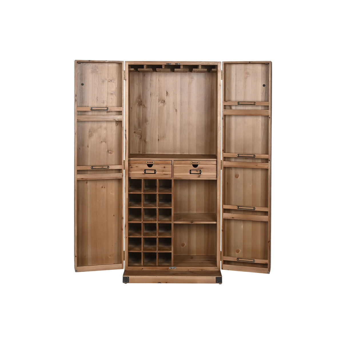 Flaskställ Home ESPRIT Brun Gran 64,5 x 45 x 146,5 cm - 3