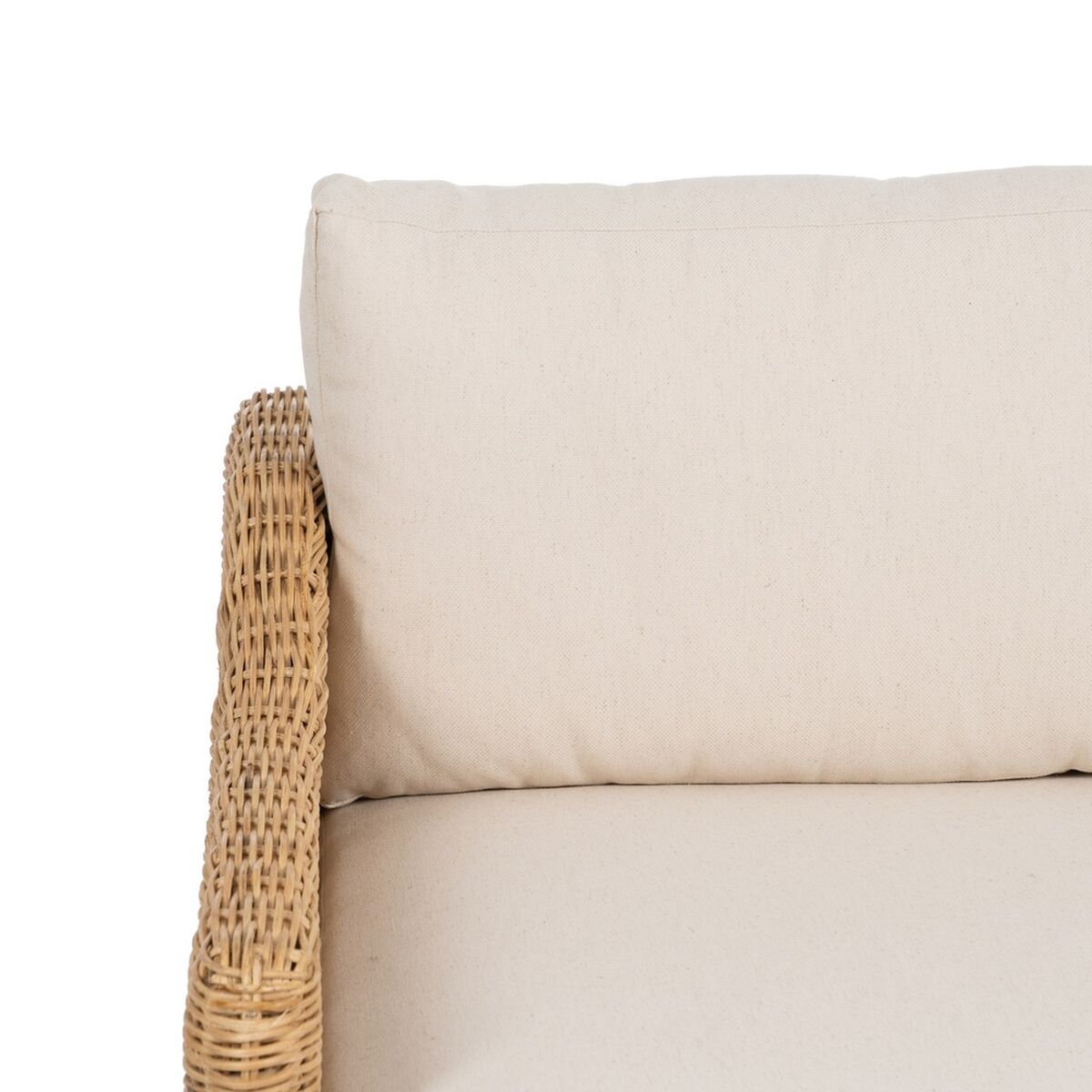 Trädgårdssoffa Naturell Mangoträ Foam Naturliga fibrer 180 x 86 x 80 cm - 4