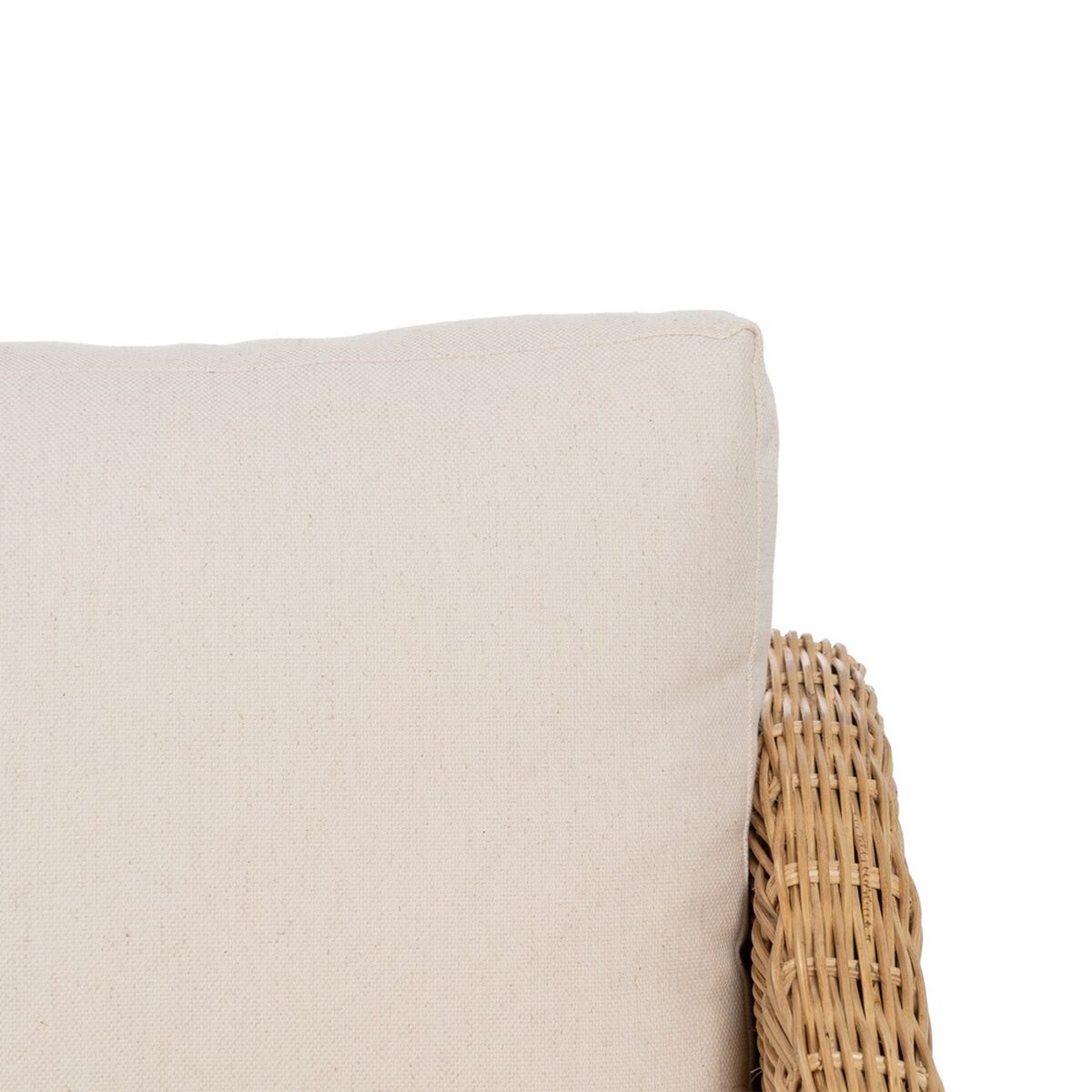 Trädgårdssoffa Naturell Mangoträ Foam Naturliga fibrer 180 x 86 x 80 cm - 6