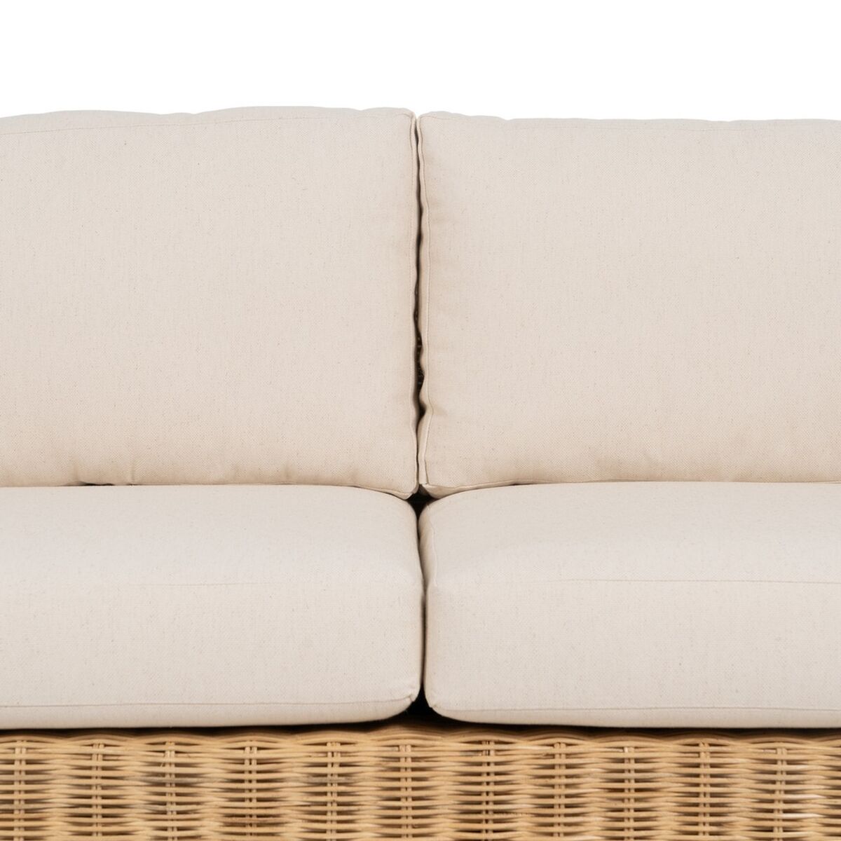 Trädgårdssoffa Naturell Mangoträ Foam Naturliga fibrer 180 x 86 x 80 cm - 5