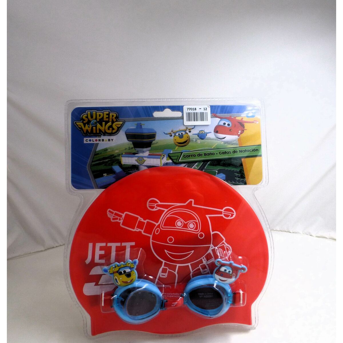 Badmössa och simglasögon Super Wings Barn (12 antal) - 12