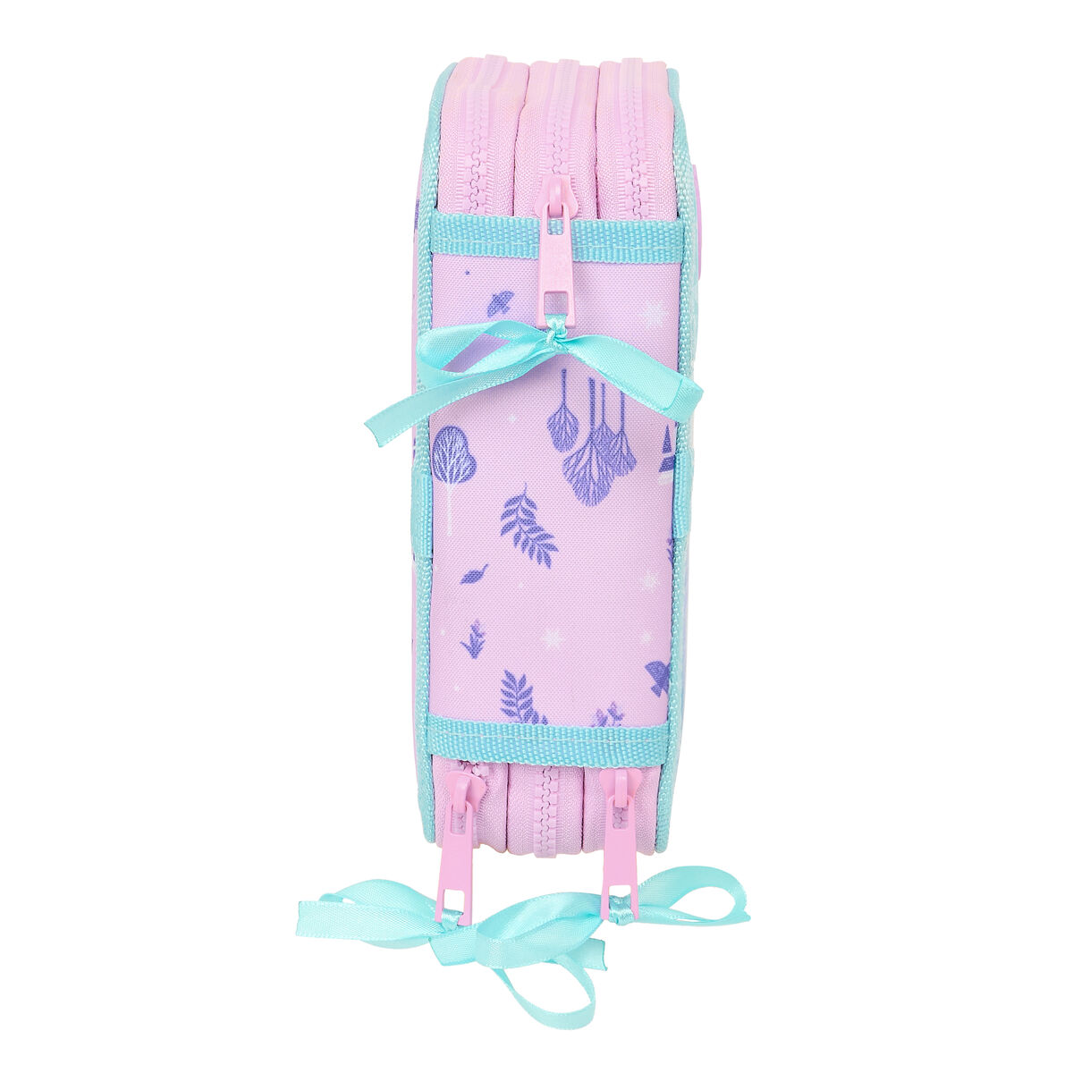 Trippel pennfodral Frozen Cool days Violett Himmelsblå 12,5 x 19,5 x 5,5 cm 36 Delar - 3