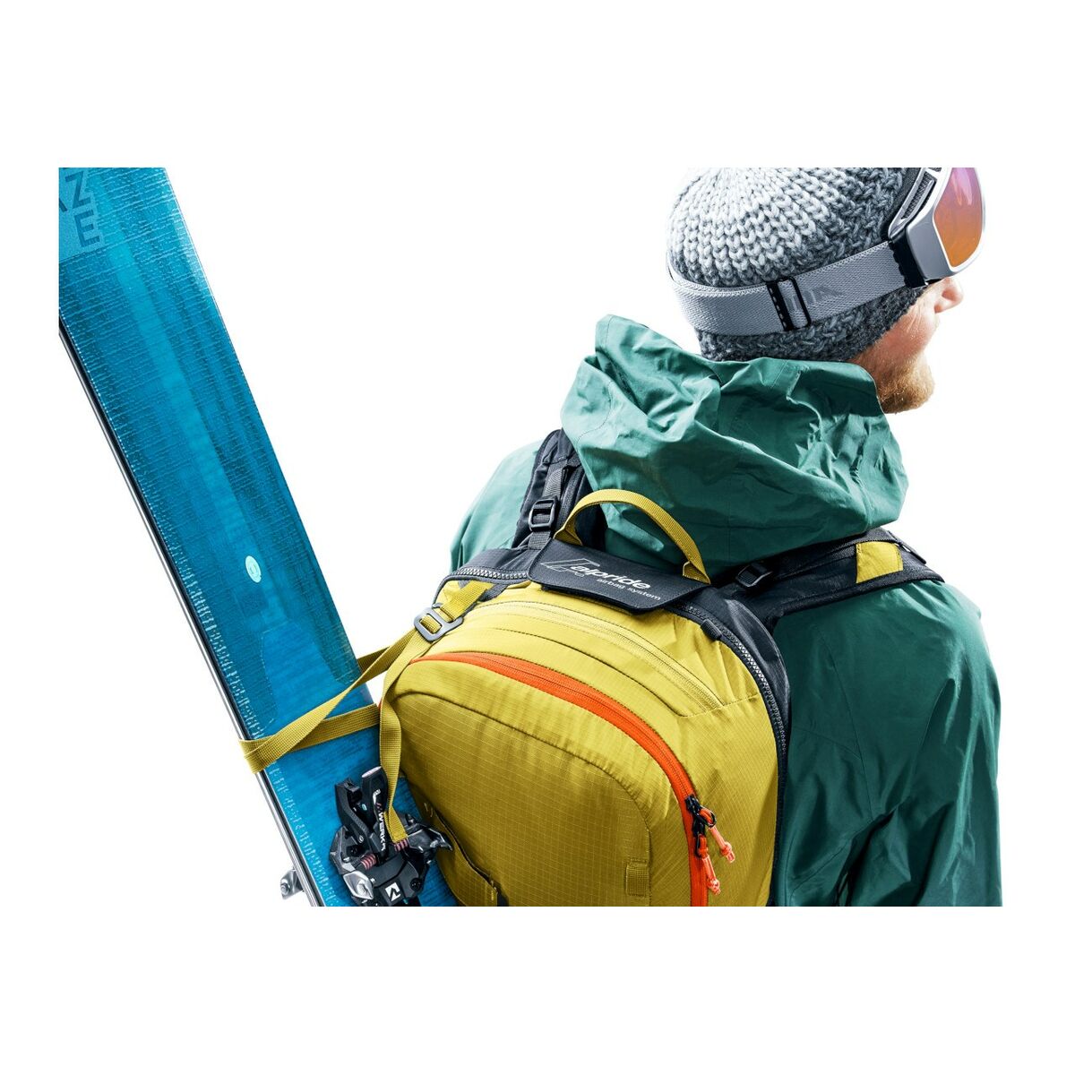 Ryggsäck för bergmiljö Deuter Alproof Lite 22 Gul Grå Orange 22 L - 7