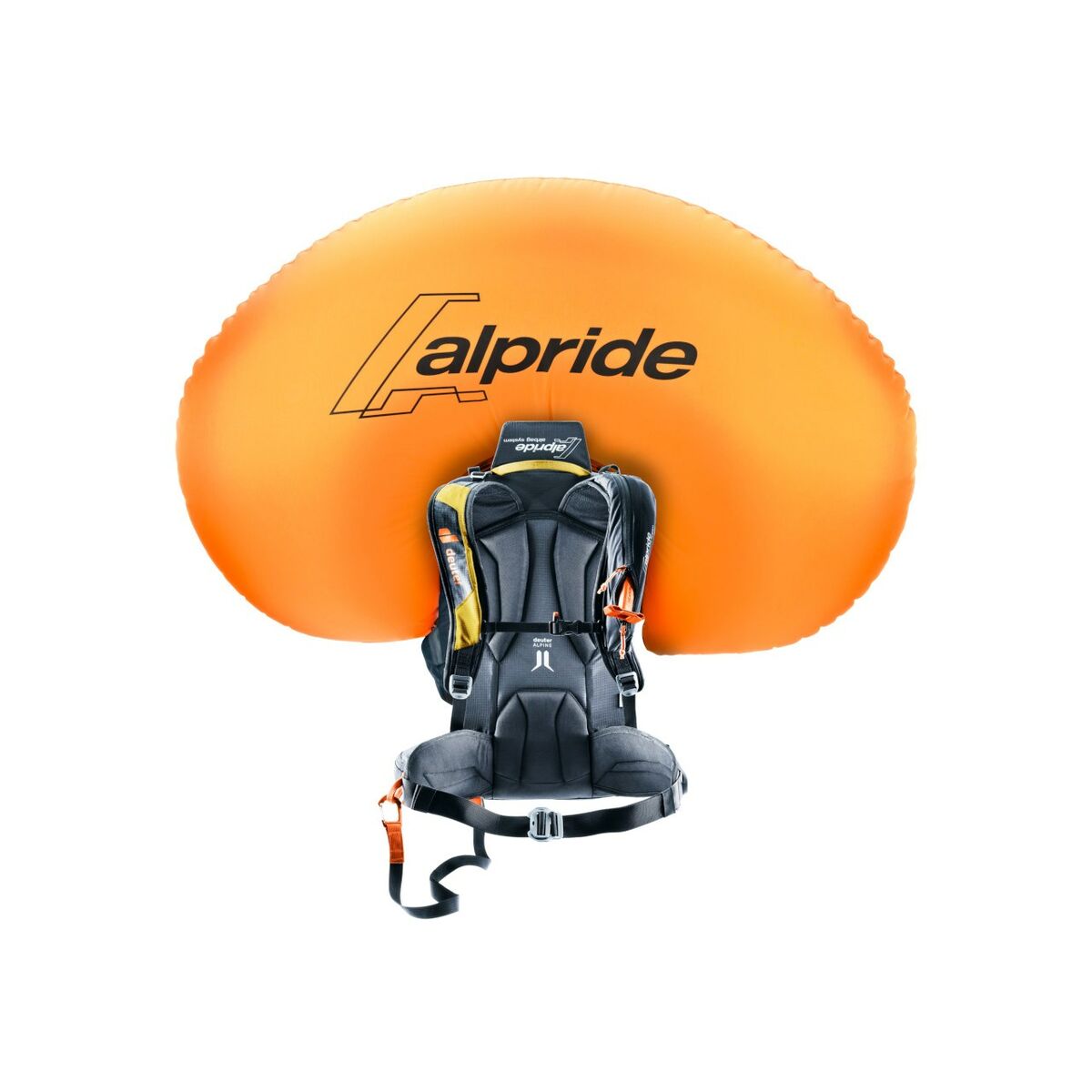 Ryggsäck för bergmiljö Deuter Alproof Lite 22 Gul Grå Orange 22 L - 3