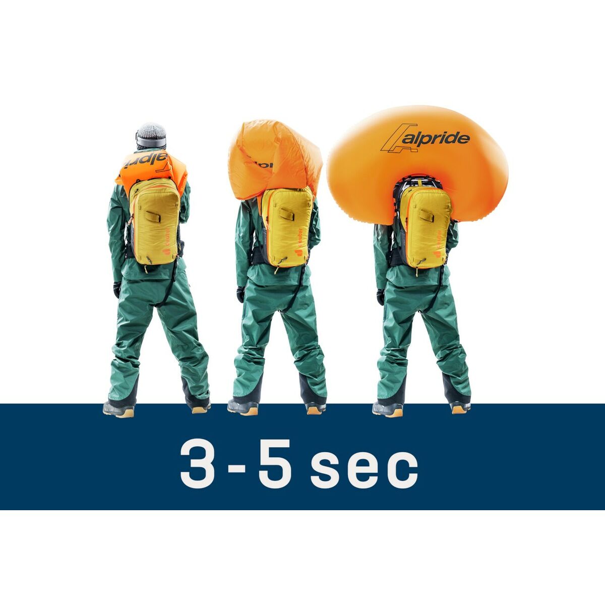 Ryggsäck för bergmiljö Deuter Alproof Lite 22 Gul Grå Orange 22 L - 5