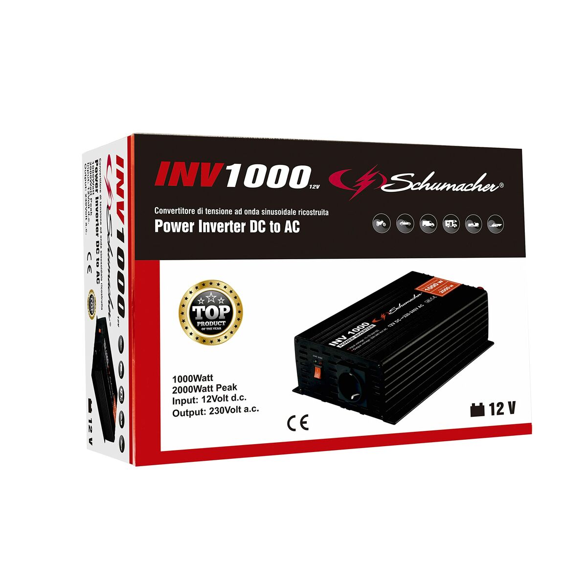 Elomvandlare Schumacher SCHS7003303 1000-2000 W - 5