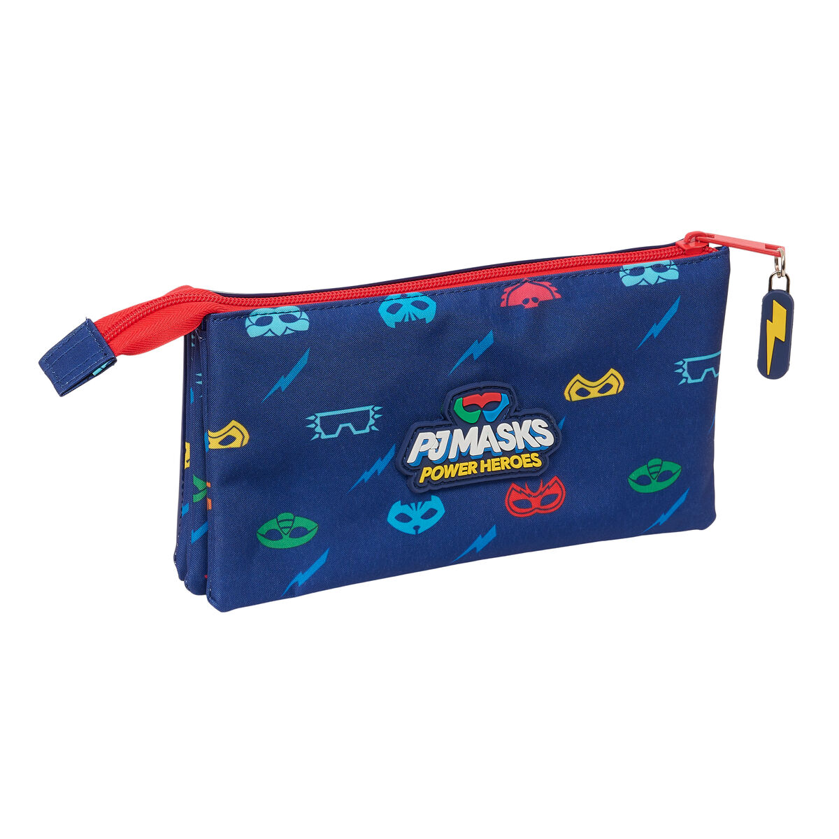 Tredubbel Carry-all PJ Masks Ready Marinblå 22 x 12 x 3 cm - 2