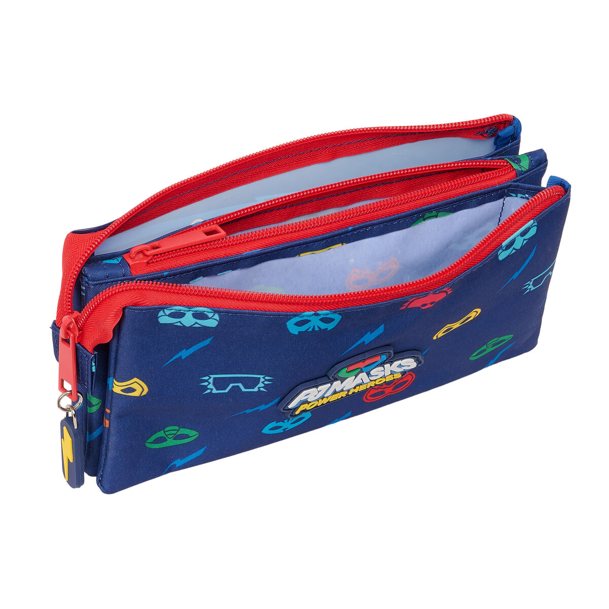 Tredubbel Carry-all PJ Masks Ready Marinblå 22 x 12 x 3 cm - 3