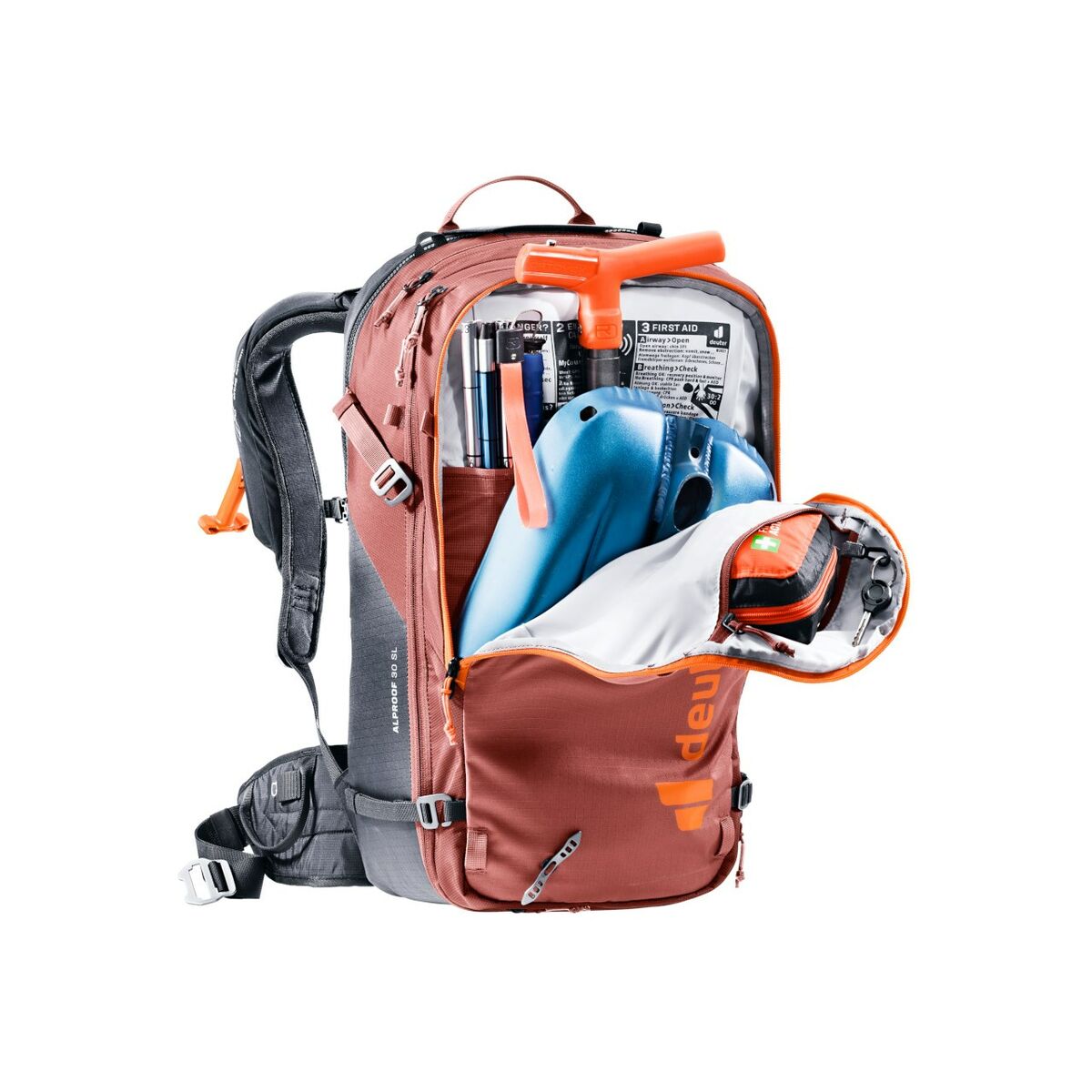 Ryggsäck för bergmiljö Deuter Alproof 30 SL Röd Grafit 30 L - 7