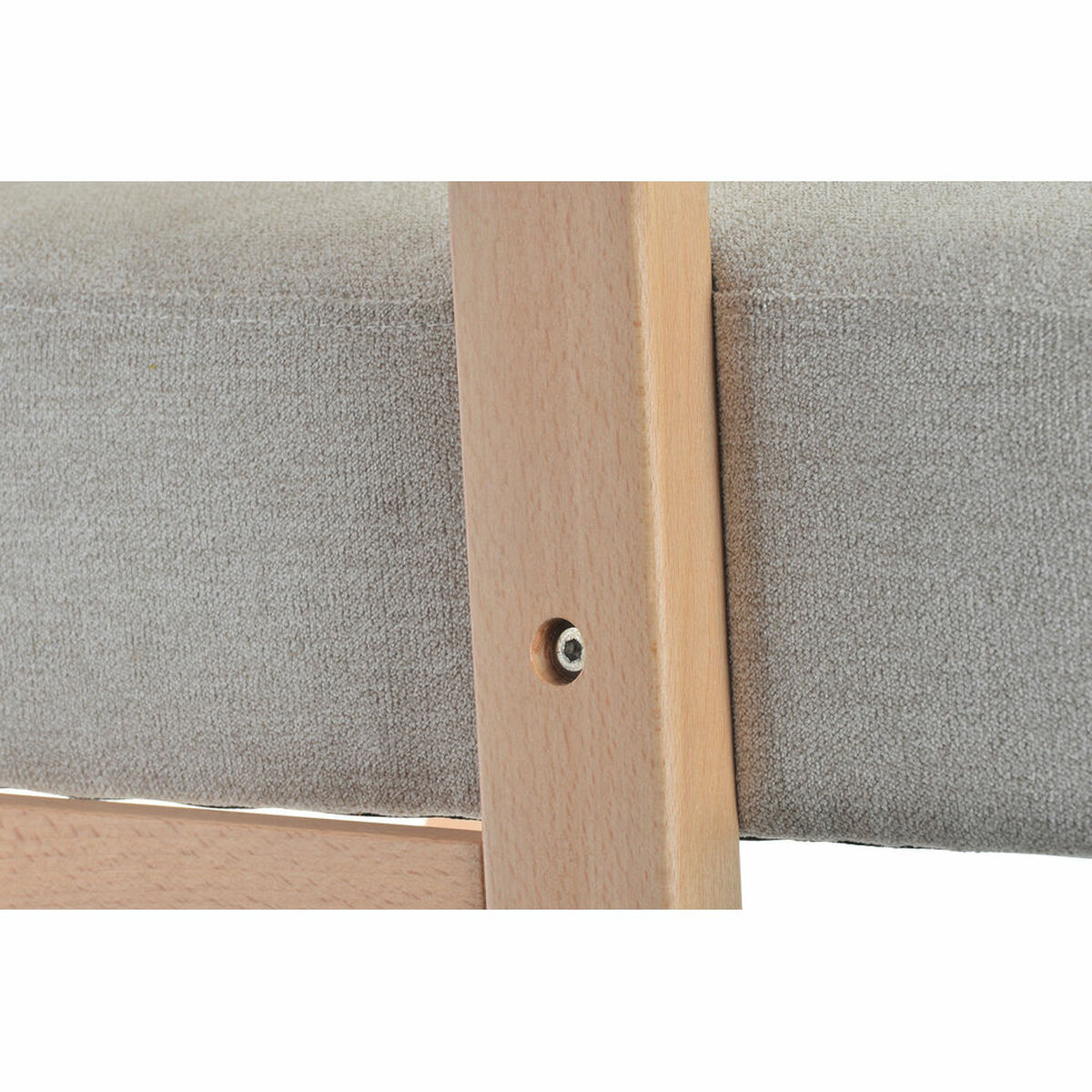 Gungstol DKD Home Decor Beige Naturell Trä Bok Plast Trä MDF 81 x 58 x 90 cm - 6