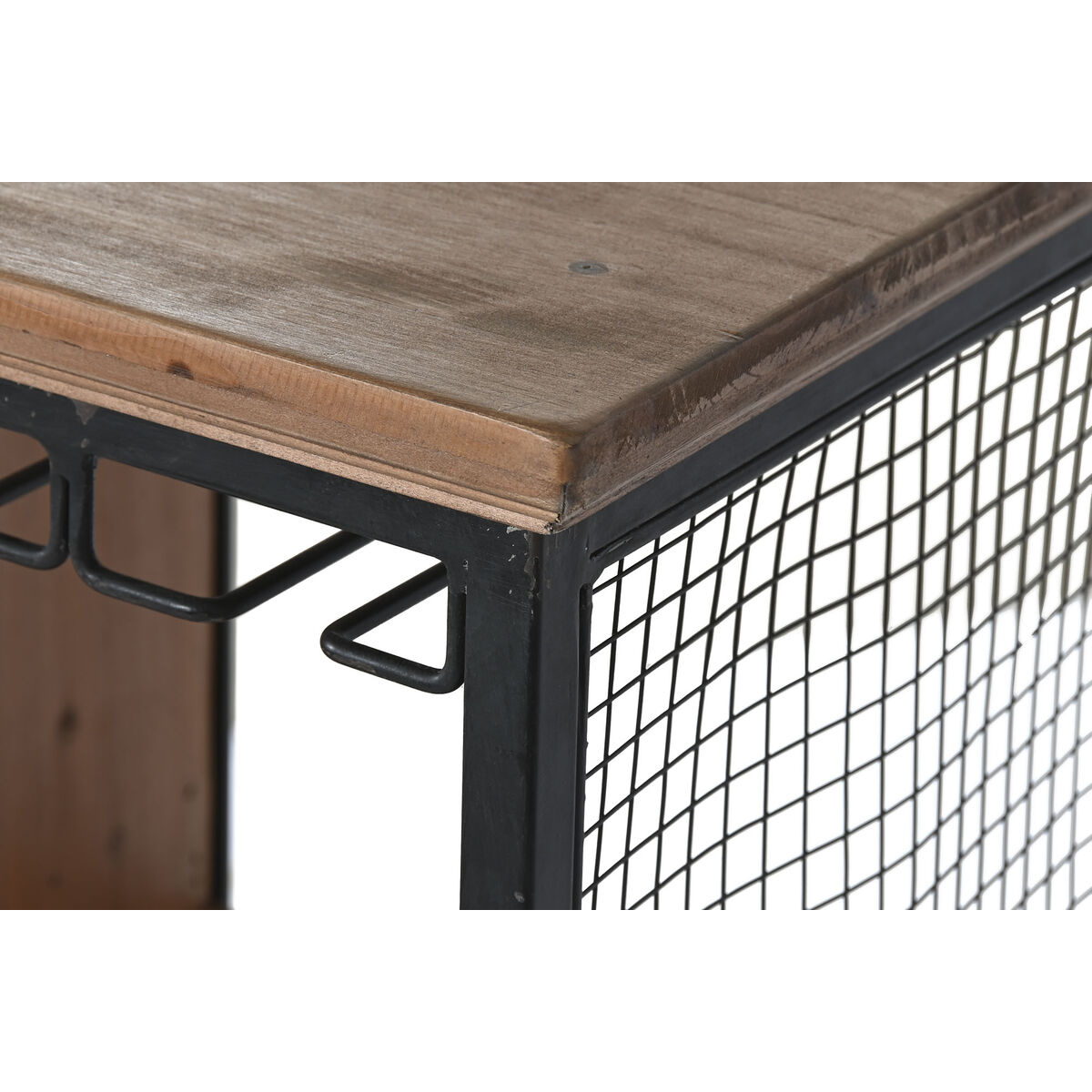 Flaskställ Home ESPRIT Brun Svart Metall Gran 94 x 37 x 91 cm - 6