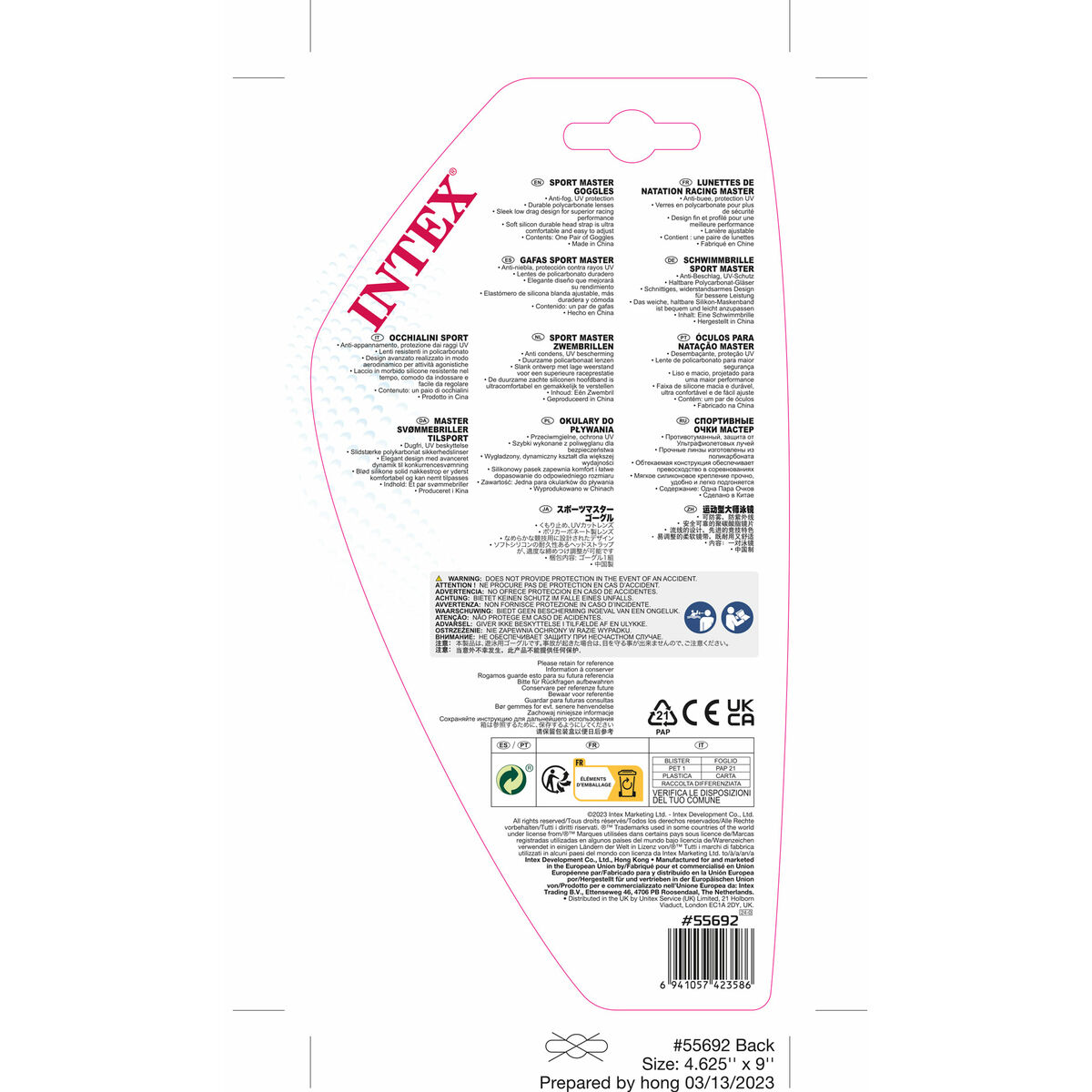 Simglasögon Intex Pro Master (12 antal) - 11