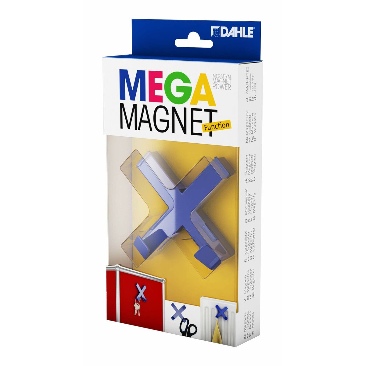 Magnet Novus MEGA Magnet CROSS XL Blå Kors 9 x 9 cm - 2