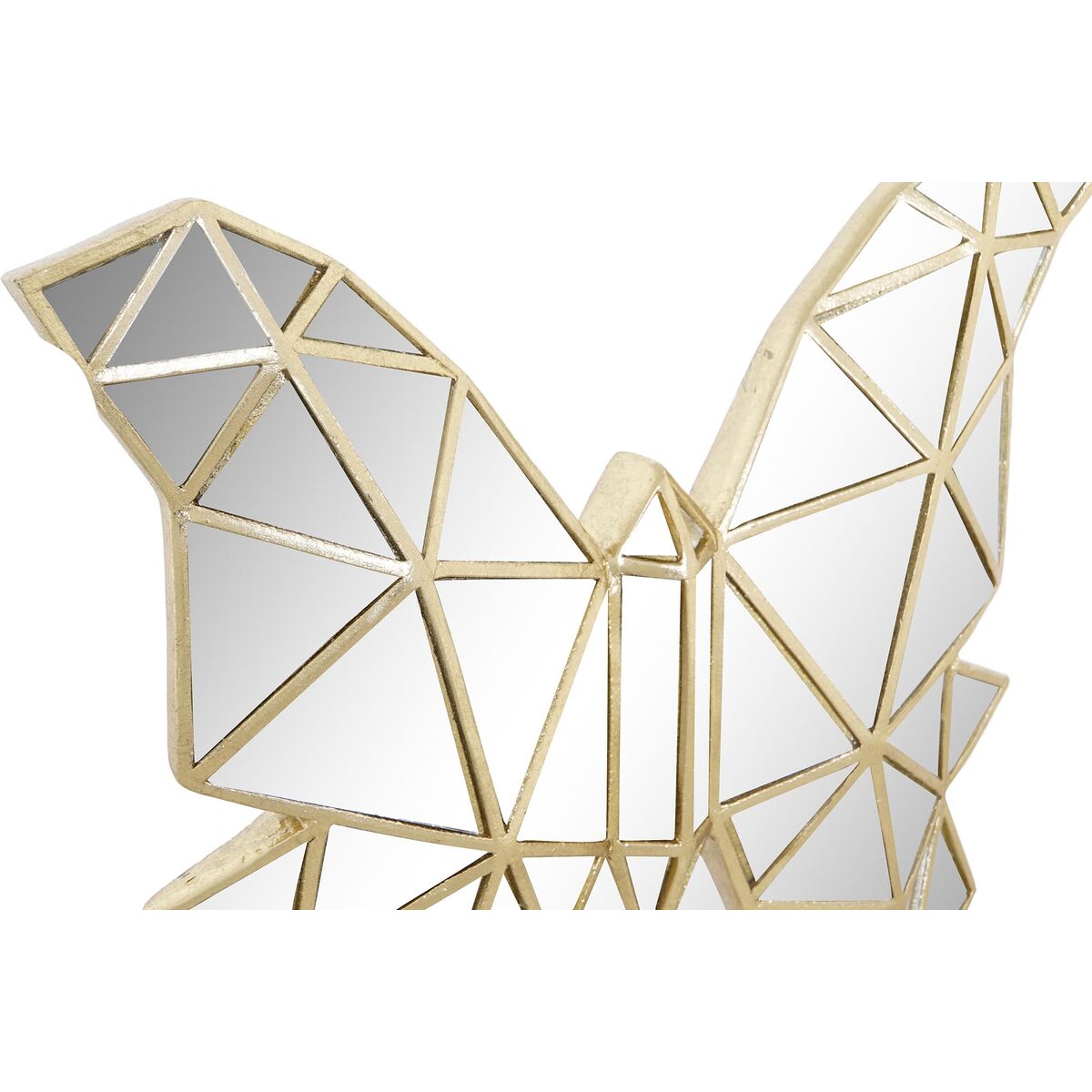 Prydnadsfigur DKD Home Decor 29,5 x 4 x 28,5 cm Gyllene Fjäril - 3