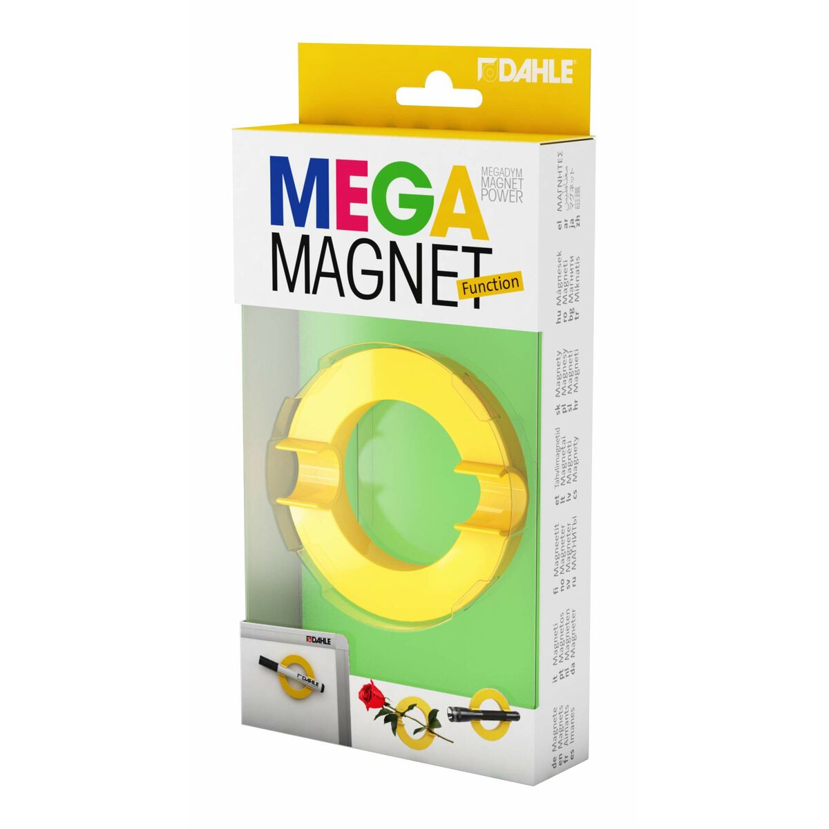Magnet Novus MEGA Magnet  CIRCLE XL Gul Cirklar Ø 8 cm - 2