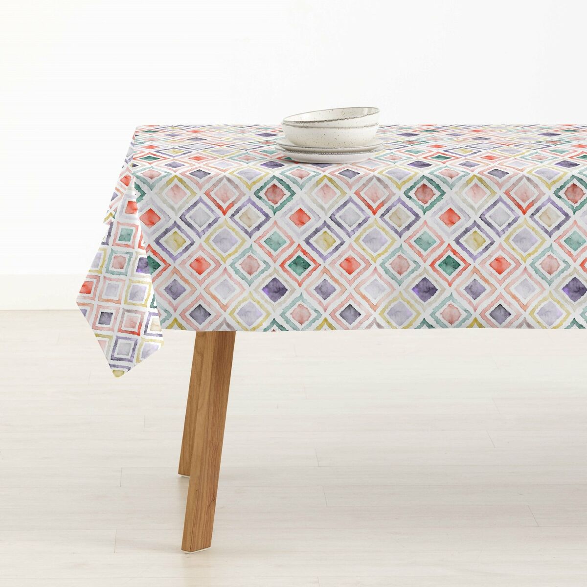 Fläckresistent bordsduk i harts Belum 0120-364 Multicolour 150 x 150 cm