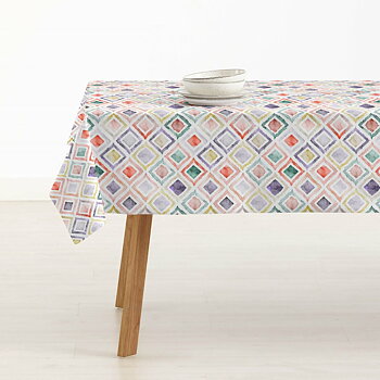 Fläckresistent bordsduk i harts Belum 0120-364 Multicolour 150 x 150 cm