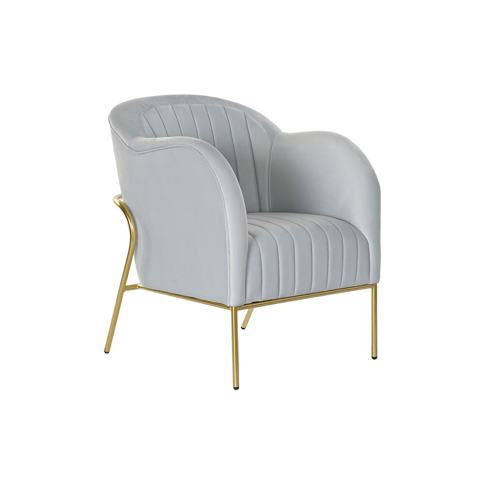 Fåtölj DKD Home Decor Himmelsblå Metall 62 x 75 x 85 cm
