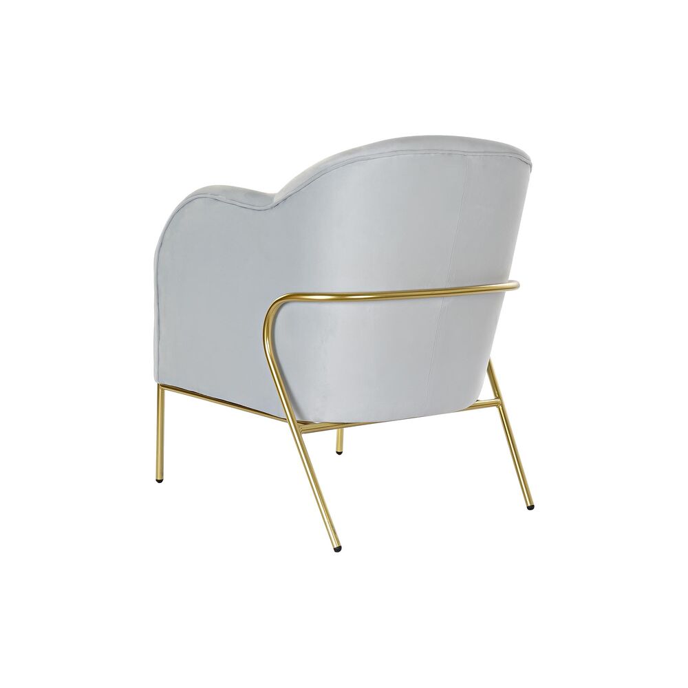 Fåtölj DKD Home Decor Himmelsblå Metall 62 x 75 x 85 cm - 4
