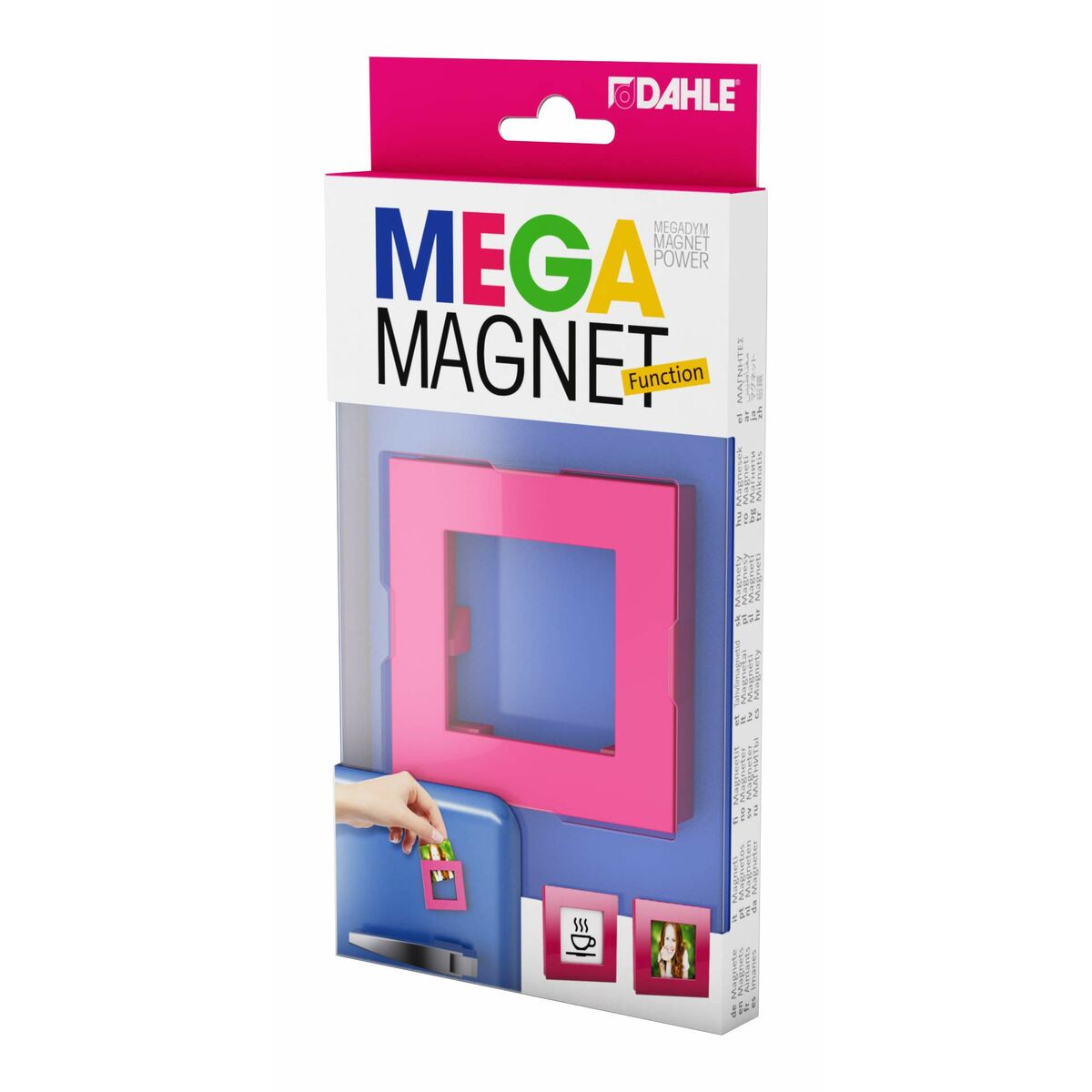 Magnet Novus MEGA Magnet SQUARE XL Rosa Fyrkantig 7,5 x 7,5 cm - 2