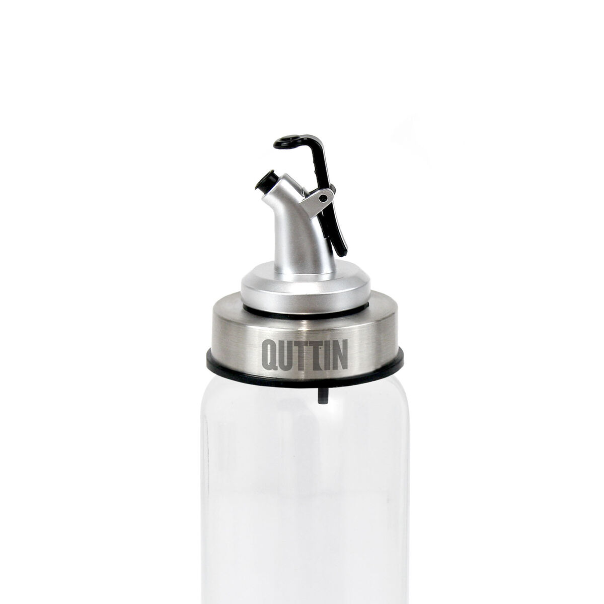 Oljeflaska Quttin Transparent Silvrig Glas 0,5 L 6 x 6 x 26 cm (12 antal) - 3