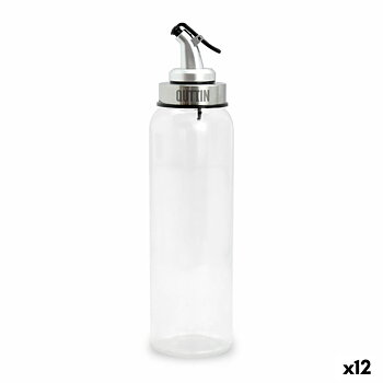 Oljeflaska Quttin Transparent Silvrig Glas 0,5 L 6 x 6 x 26 cm (12 antal)