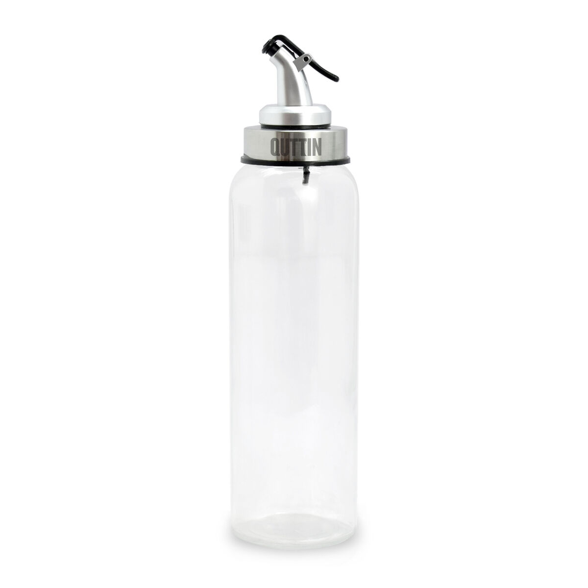 Oljeflaska Quttin Transparent Silvrig Glas 0,5 L 6 x 6 x 26 cm (12 antal) - 2