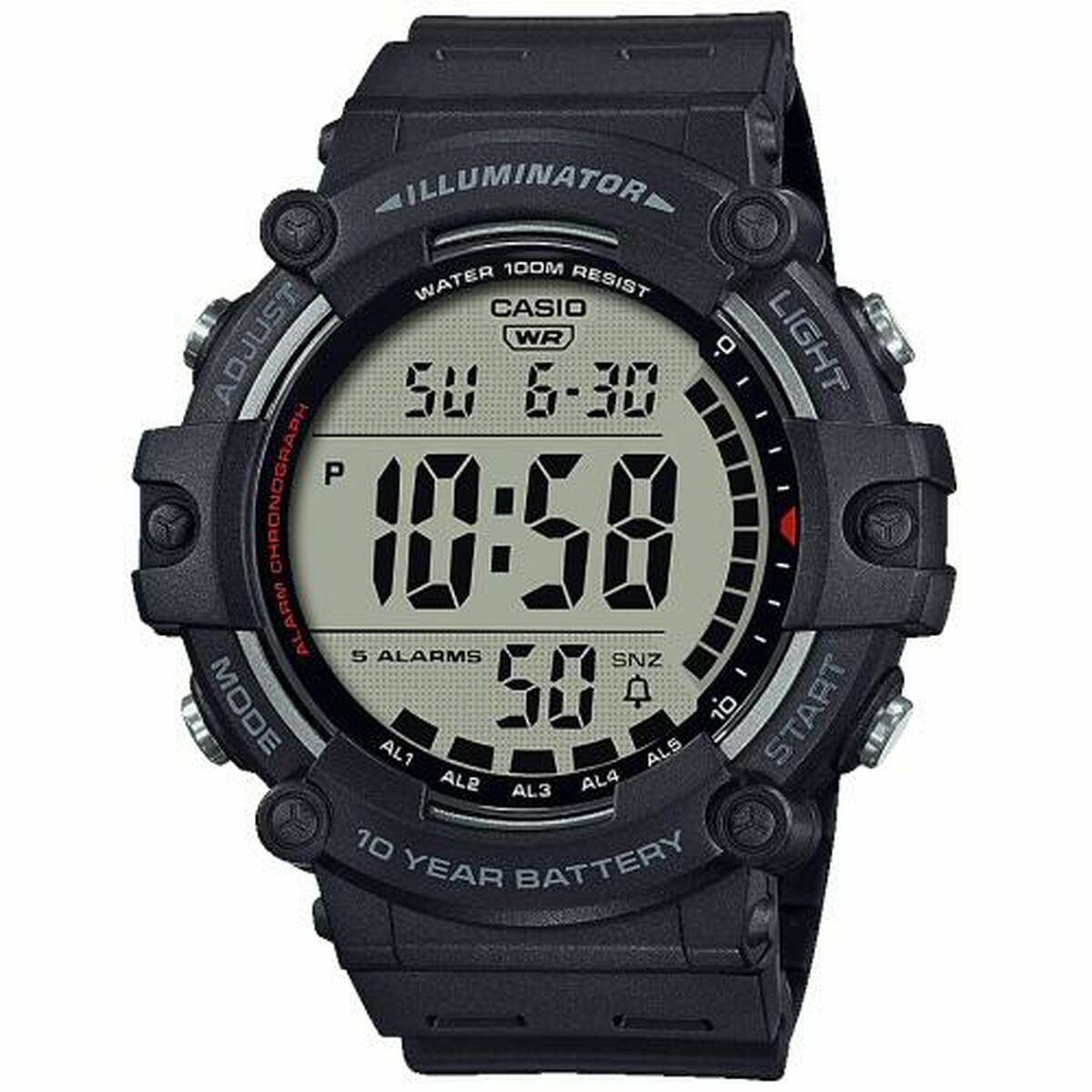 Herrklocka Casio Svart (Ø 51 mm) - 3