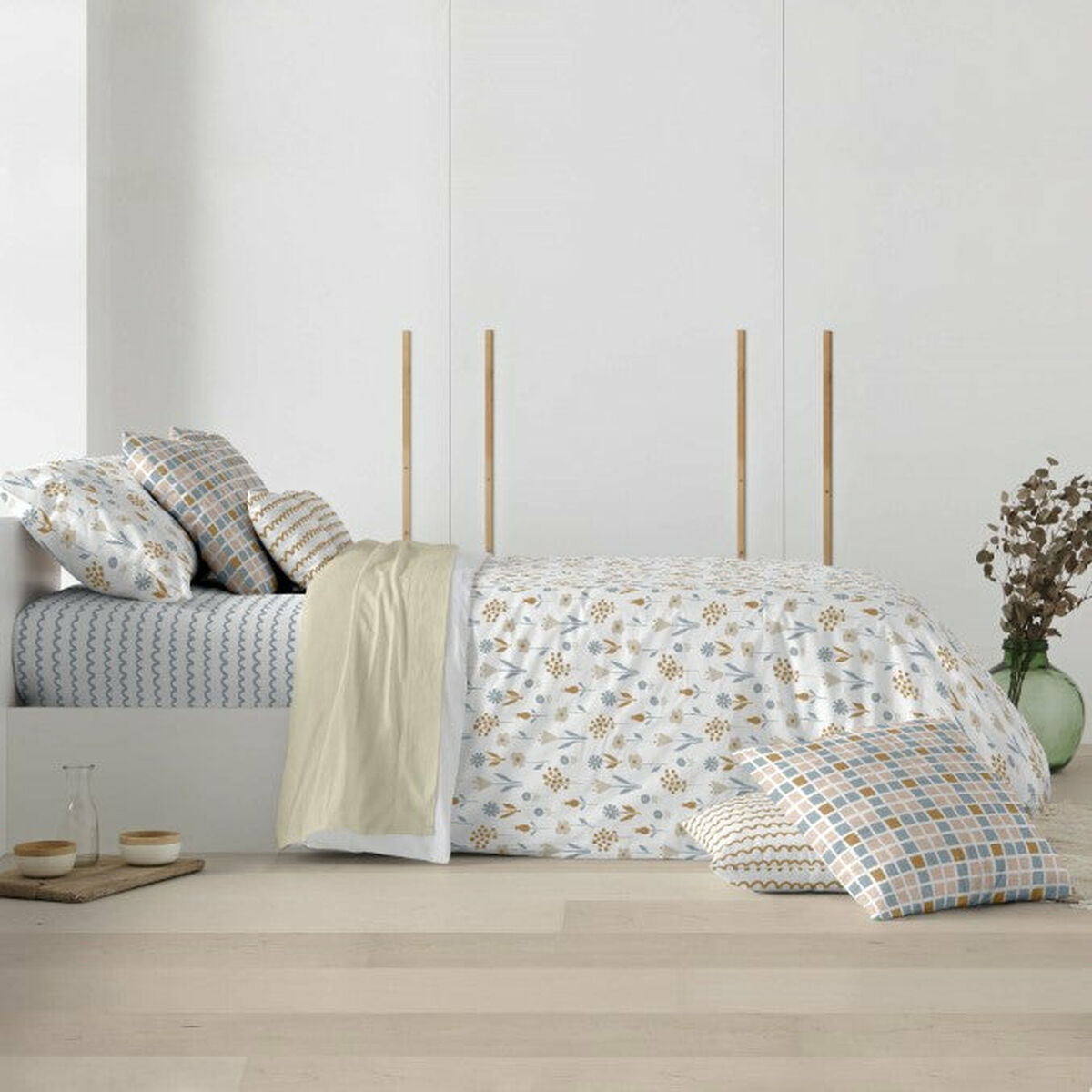 Påslakan Decolores Alkamar Multicolour 175 Trådar 180 x 220 cm - 2