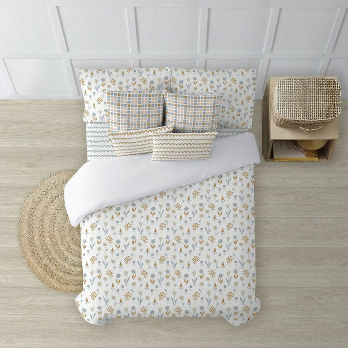 Påslakan Decolores Alkamar Multicolour 175 Trådar 180 x 220 cm - 3