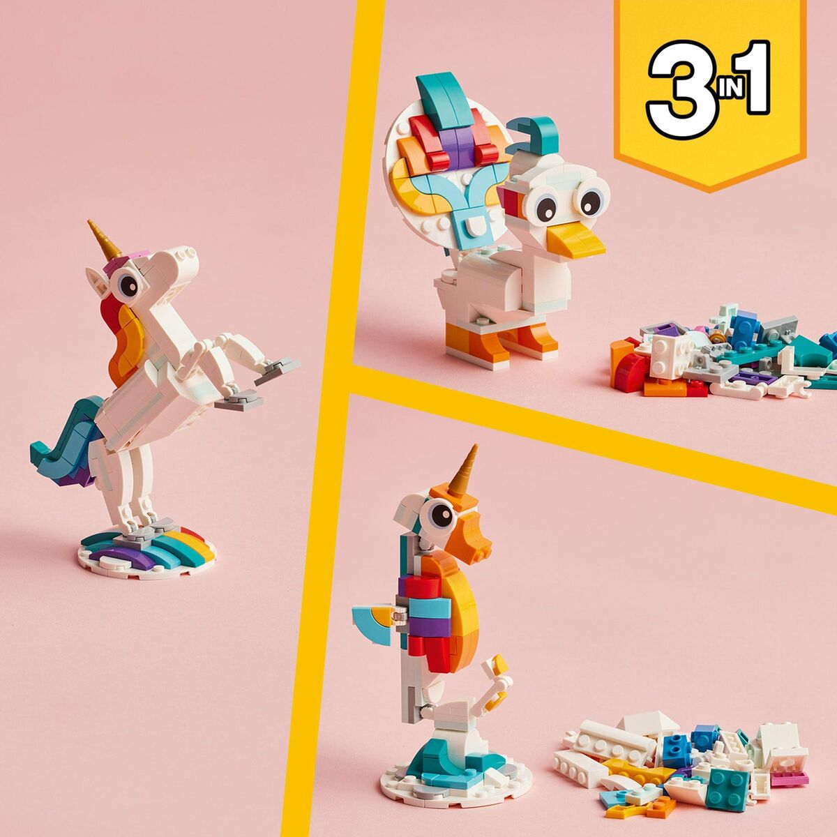 Byggsats Lego Creator Magic Unicorn 31140 3 i 1 145 Delar - 12