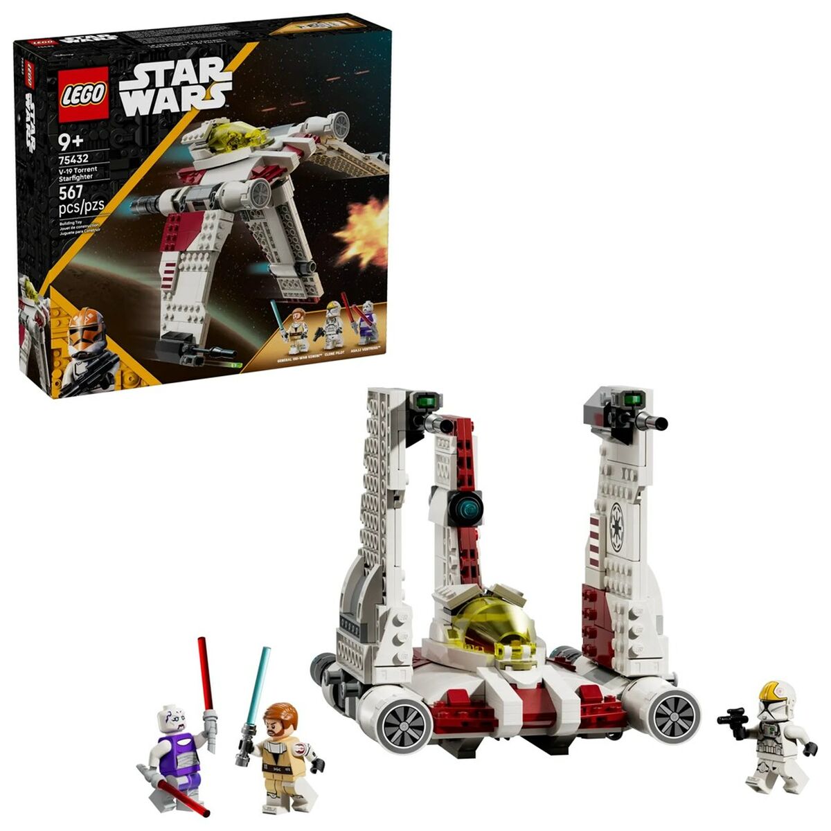 Byggsats Lego STAR WARS 75432 V-19 Torrent Starfighter 567 Delar