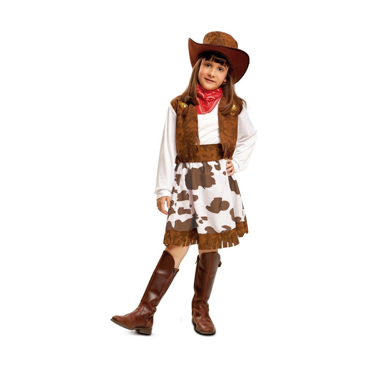 Maskeraddräkt för barn My Other Me Cowgirl 5-6 år (4 Delar) - 3