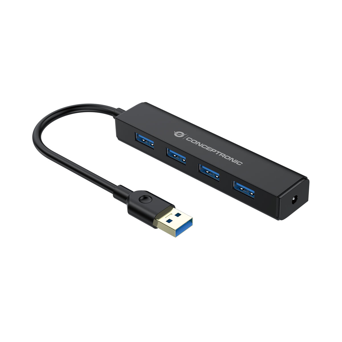 USB-HUB Conceptronic 110514107301 Svart 15 cm