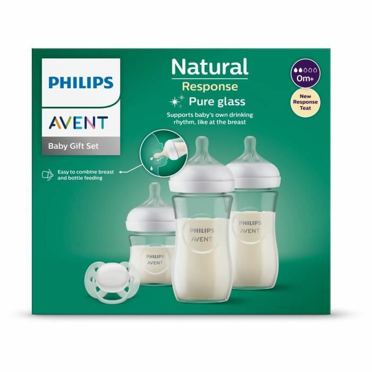 Set med nappflaskor Philips Natural 3.0 SCD878/11 - 2