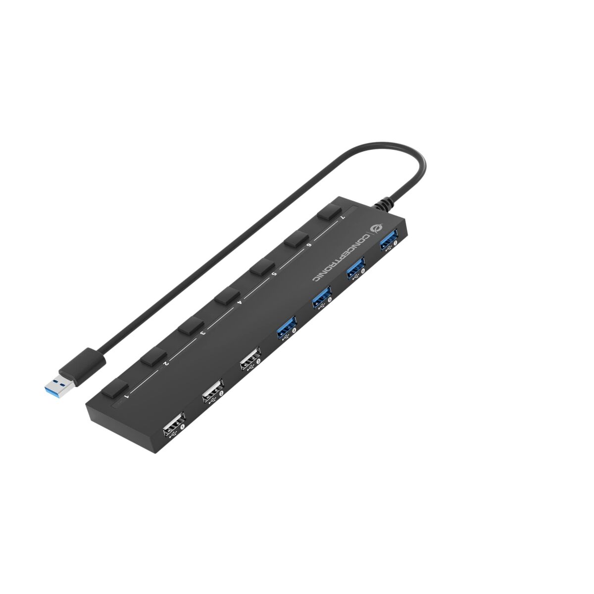 USB-HUB Conceptronic 110516907101 Svart 90 cm 7-i-1 (1 antal) - 2